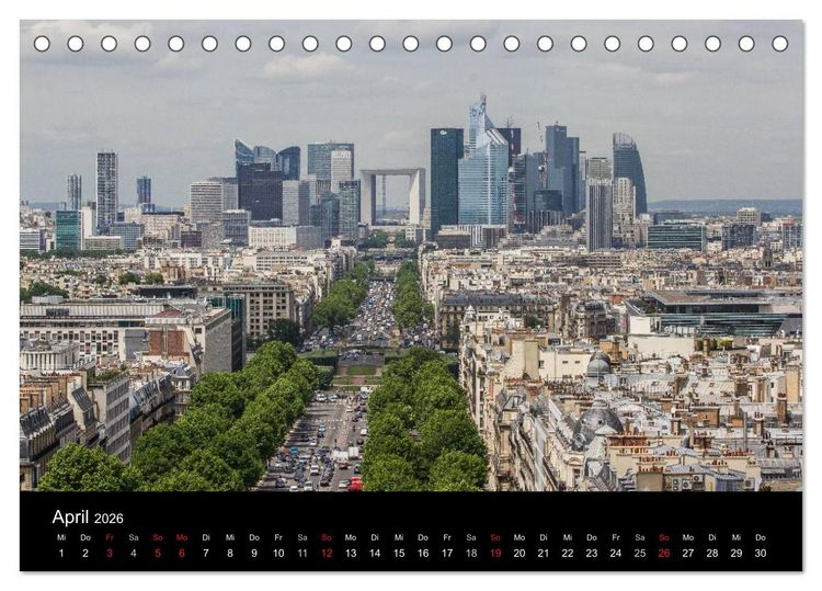 Produktbild: Paris (Tischkalender 2026 DIN A5 quer), CALVENDO Monatskalender