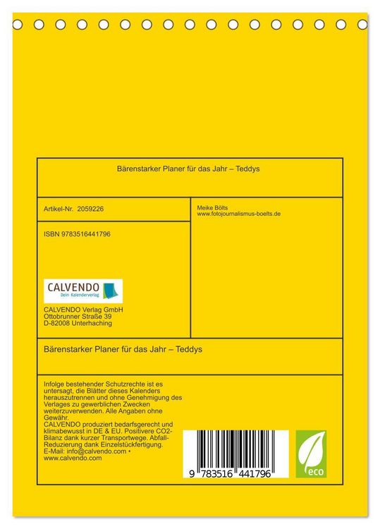 Produktbild: B&auml;renstarker Planer f&uuml;r das Jahr &ndash; Teddys (Tischkalender 2026 DIN A5 hoch), CALVENDO Monatskalender