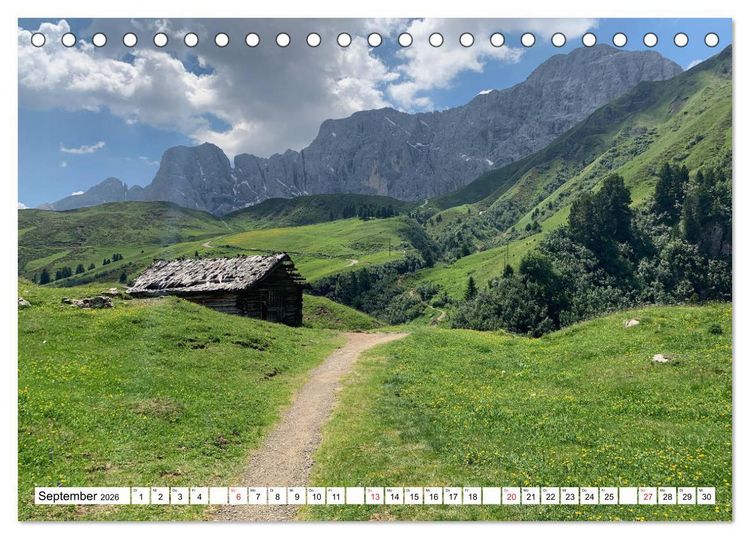 Produktbild: Seiser Alm Sommer (Tischkalender 2026 DIN A5 quer), CALVENDO Monatskalender