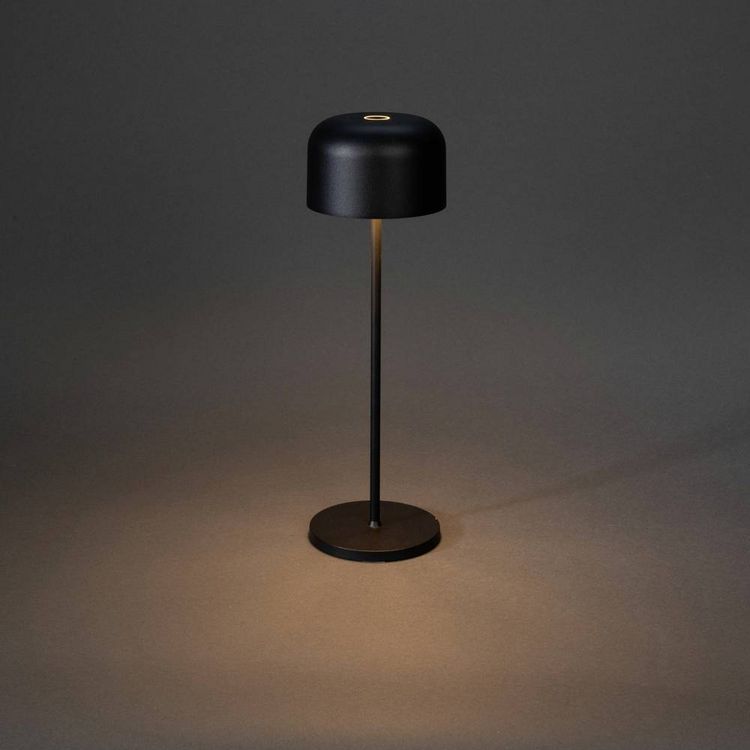 Produktbild: Konstsmide 7834-750 Lille LED-Akku-Tischlampe 3.5W Warmwei&szlig; Schwarz