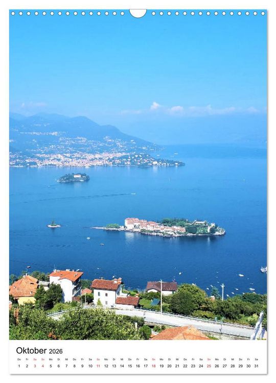 Produktbild: Traumhafter Lago Maggiore (Wandkalender 2026 DIN A3 hoch), CALVENDO Monatskalender
