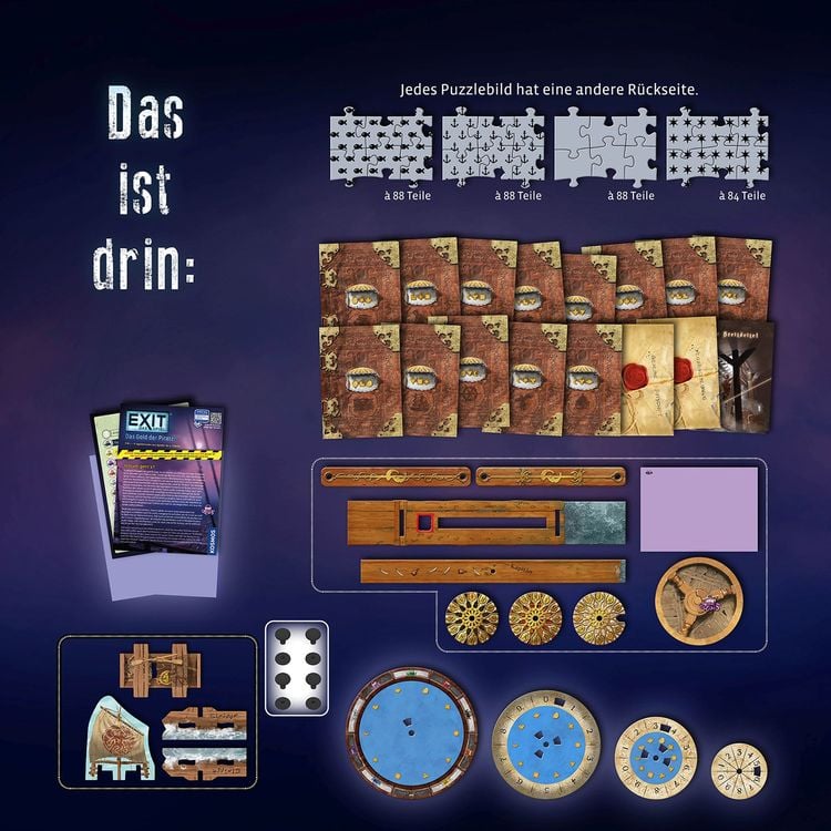 KOSMOS - EXIT® - Das Spiel + Puzzle - Das Gold der Piraten