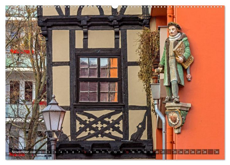 Produktbild: Unterwegs in Halle (hochwertiger Premium Wandkalender 2026 DIN A2 quer), Kunstdruck in Hochglanz