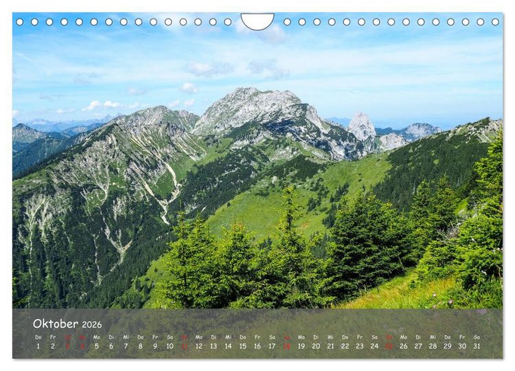 Produktbild: Ammergauer Alpen (Wandkalender 2026 DIN A4 quer), CALVENDO Monatskalender