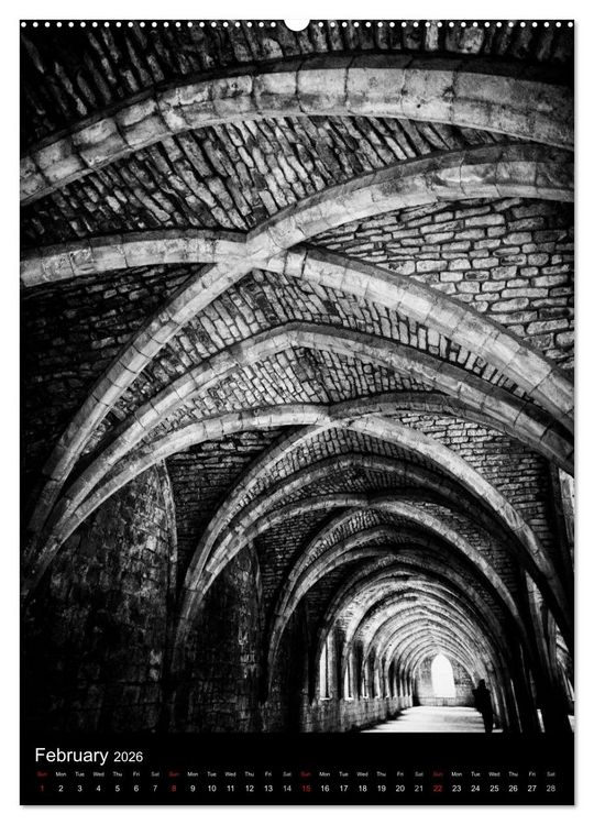 Produktbild: Journeys - Black & White (High Quality Premium Wall Calendar 2026 DIN A2 portrait),CALVENDO 12 Month Wall Calendar