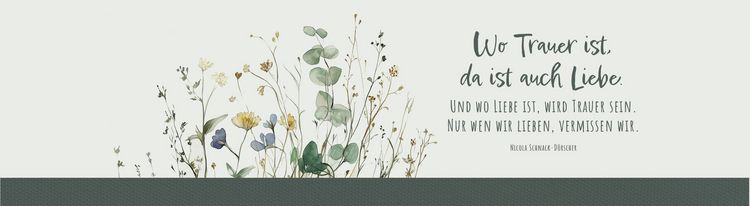 Produktbild: Glaswindlicht zur Trauer - Wo Trauer ist, da ist auch Liebe