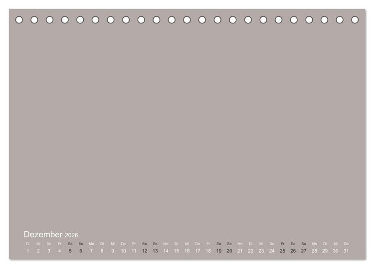 Produktbild: DIY Bastel-Kalender -Erdige Pastell Farben- Zum Selbstgestalten (Tischkalender 2026 DIN A5 quer), CALVENDO Monatskalender
