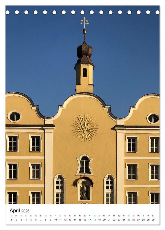 Produktbild: Burghausen, eine historische Stadt im Fokus (Tischkalender 2026 DIN A5 hoch), CALVENDO Monatskalender