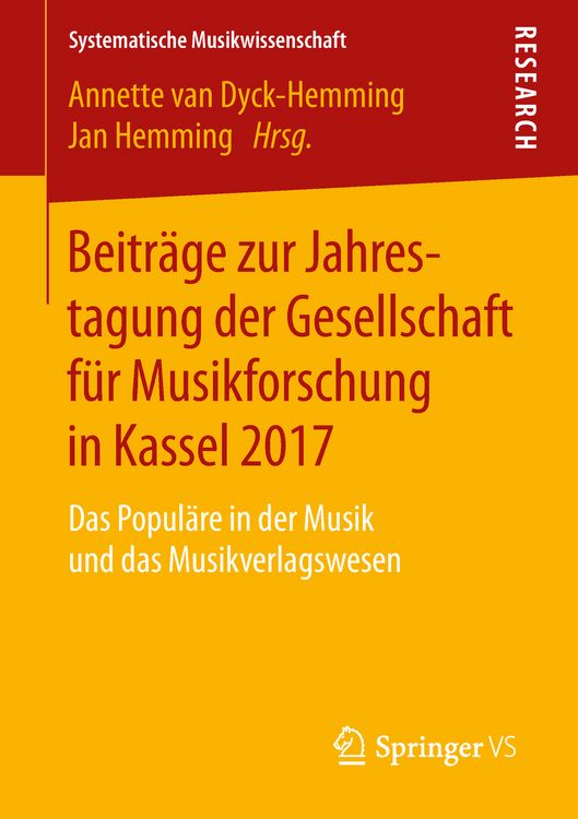 Produktbild: Beitr&auml;ge zur Jahrestagung der Gesellschaft f&uuml;r Musikforschung in Kassel 2017