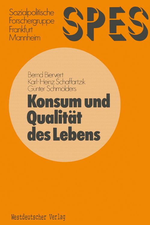 Produktbild: Konsum und Qualit&auml;t des Lebens