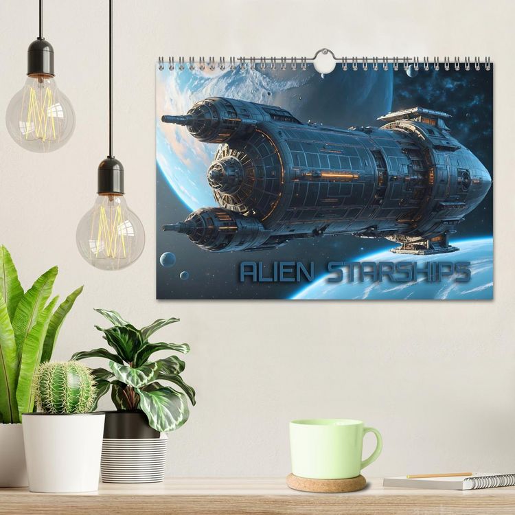 Produktbild: Alien Starships (Wandkalender 2026 DIN A4 quer), CALVENDO Monatskalender