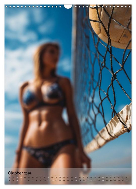 Produktbild: Frauen beim Beachvolleyball - Sonne, Sand, Bewegung (Wandkalender 2026 DIN A3 hoch), CALVENDO Monatskalender