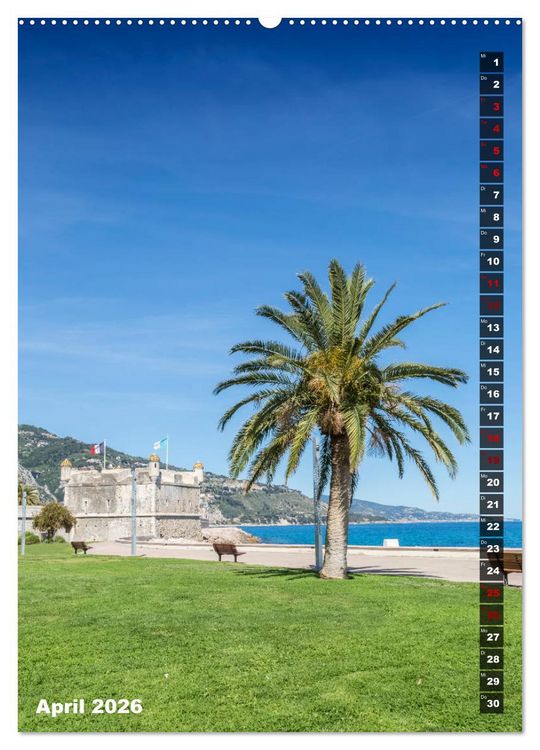 Produktbild: C&Ocirc;TE D&rsquo;AZUR Idyllische Orte (Wandkalender 2026 DIN A2 hoch), CALVENDO Monatskalender