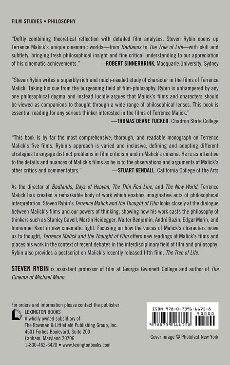 Produktbild: Terrence Malick and the Thought of Film
