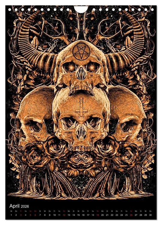 Produktbild: BLOODBOY/DARK ILLUSTRATION (Wandkalender 2026 DIN A4 hoch), CALVENDO Monatskalender