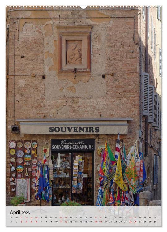 Produktbild: Siena - Die Toskana in Hochform (hochwertiger Premium Wandkalender 2026 DIN A2 hoch), Kunstdruck in Hochglanz