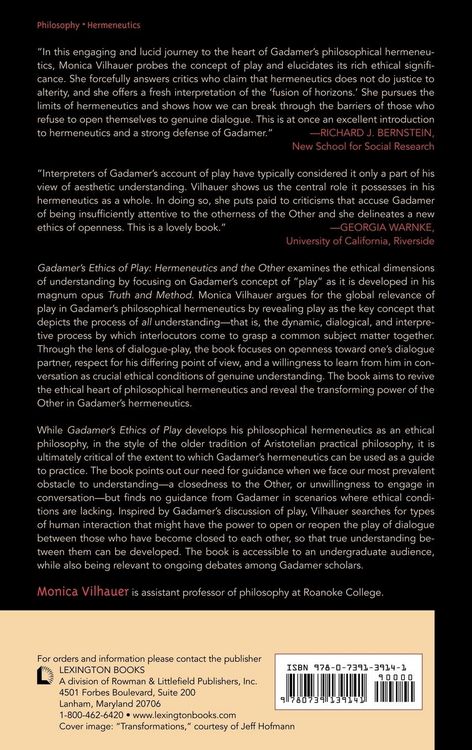 Produktbild: Gadamer's Ethics of Play
