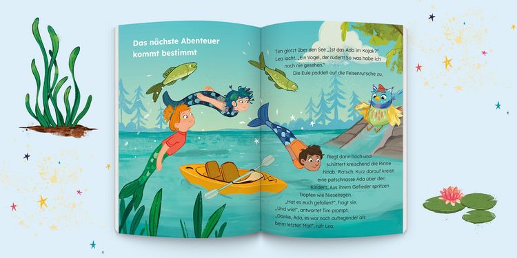 Produktbild: Lesewald, Der Zauber des Wassers &ndash; Buch zum Lesen lernen | Thema: Mehr Mut bei Angst vor Wasser | Lesen erster W&ouml;rter, Vorlesen, Mitmachspa&szlig;
