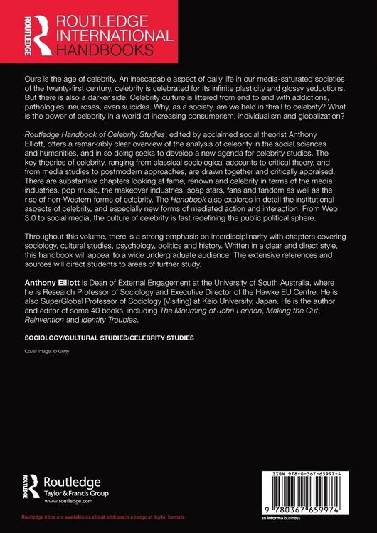 Produktbild: Routledge Handbook of Celebrity Studies