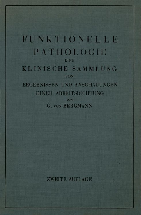 Produktbild: Funktionelle Pathologie