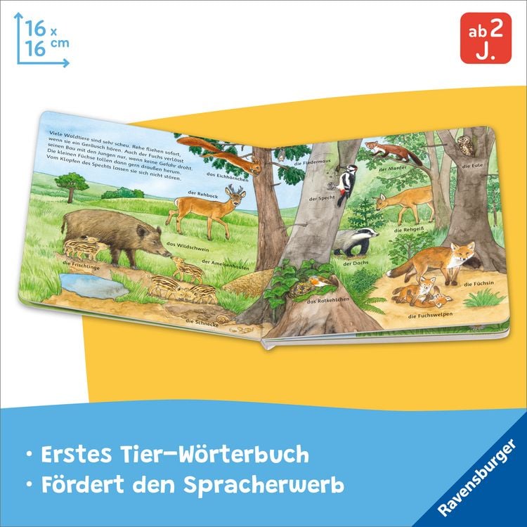 Produktbild: Mein Bilder-W&ouml;rterbuch: Unsere Tiere