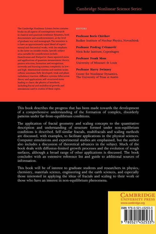 Produktbild: Fractals, Scaling and Growth Far from Equilibrium