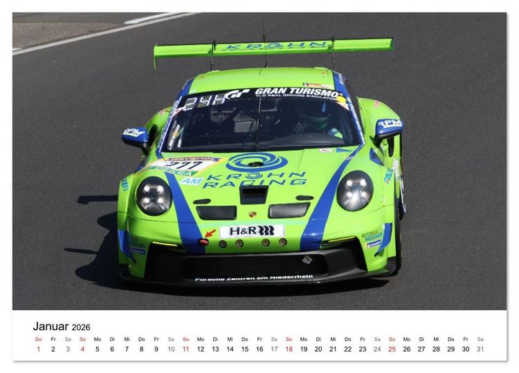 Produktbild: Motorsport aus Zuffenhausen (Wandkalender 2026 DIN A4 quer), CALVENDO Monatskalender