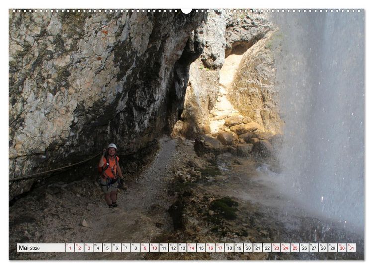 Produktbild: Klettersteige in Norditalien (hochwertiger Premium Wandkalender 2026 DIN A2 quer), Kunstdruck in Hochglanz