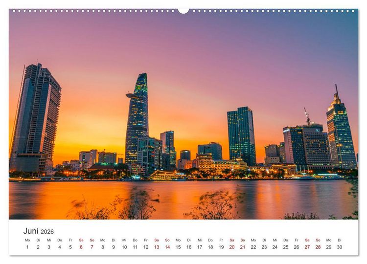 Produktbild: Vietnam - Das Land der Morgenr&ouml;te. (hochwertiger Premium Wandkalender 2026 DIN A2 quer), Kunstdruck in Hochglanz