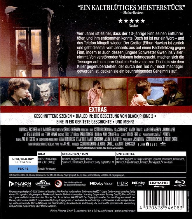 Produktbild: Black Phone 2 (4K-UHD + Blu-ray)
