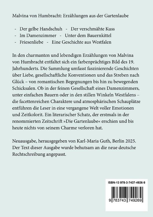 Produktbild: Erz&auml;hlungen aus der Gartenlaube