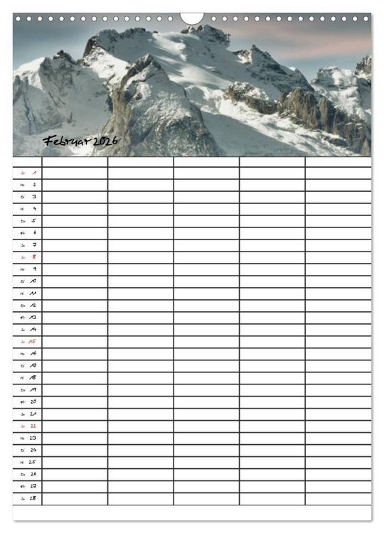 Produktbild: Dein Berge Kalender (Wandkalender 2026 DIN A3 hoch), CALVENDO Monatskalender