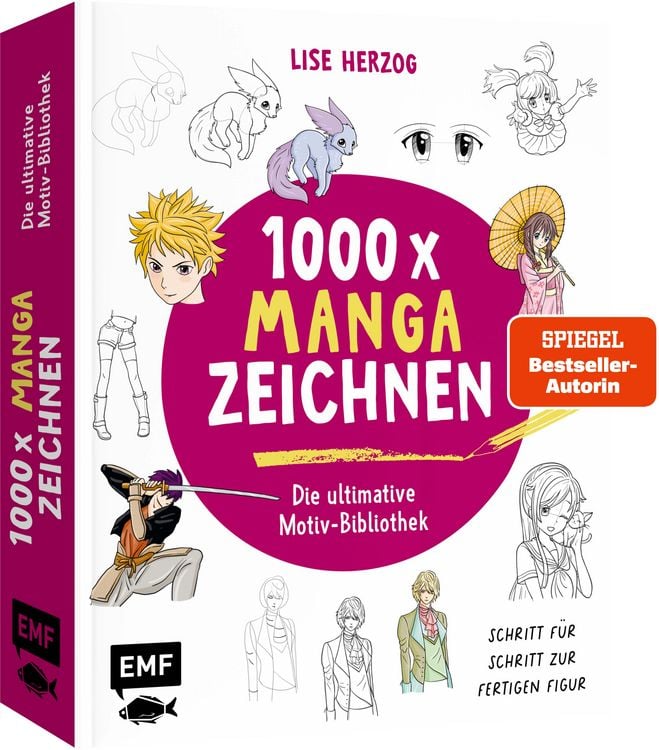 Produktbild: Die ultimative Motiv-Bibliothek &ndash;&nbsp;1000 x Manga zeichnen