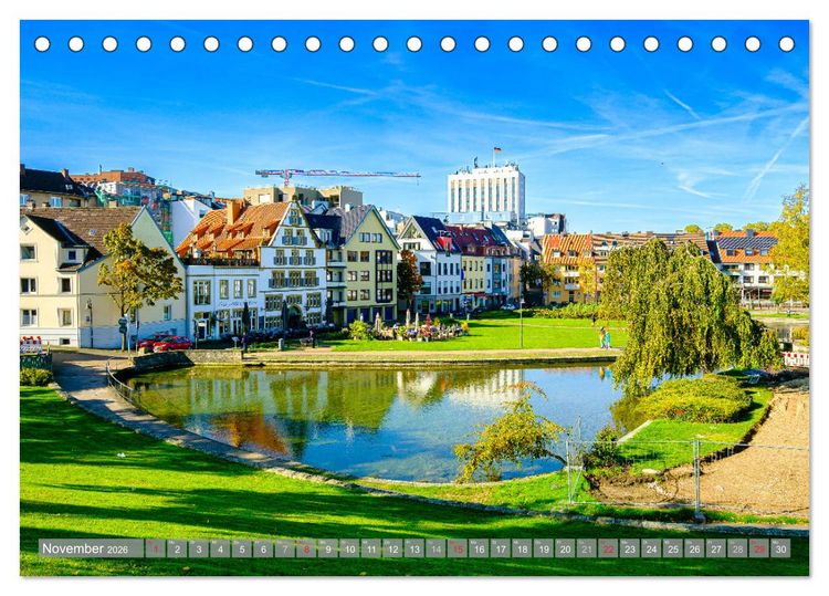 Produktbild: Ein Blick auf Paderborn (Tischkalender 2026 DIN A5 quer), CALVENDO Monatskalender