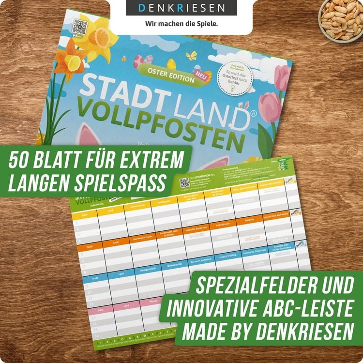 Produktbild: Denkriesen - Stadt Land Vollpfosten&reg; - Oster Edition - "volle M&ouml;hre."