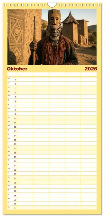 Produktbild: Familienplaner 2026 - Die H&uuml;ter alter Welten mit 5 Spalten (Wandkalender, 21 x 45 cm) CALVENDO