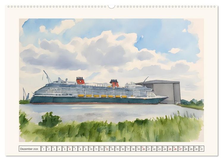 Produktbild: Von S&uuml;d nach Nord durch's Emsland (Wandkalender 2026 DIN A2 quer), CALVENDO Monatskalender
