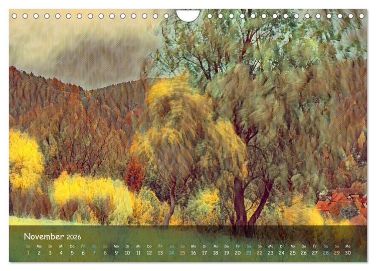 Produktbild: Surreales Farbspiel (Wandkalender 2026 DIN A4 quer), CALVENDO Monatskalender