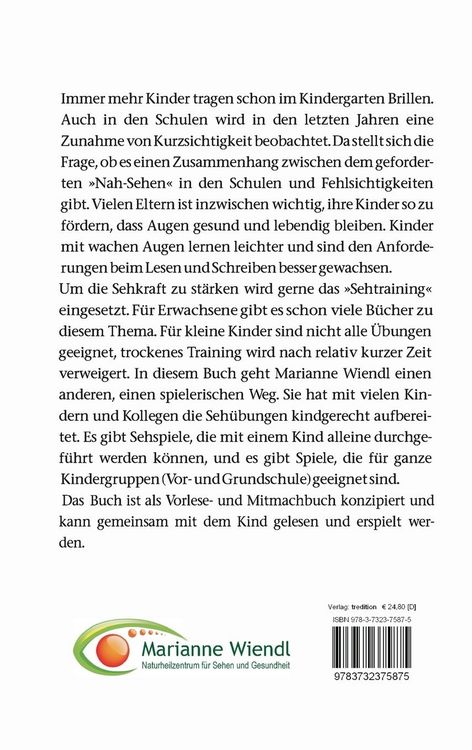 Produktbild: Sehspiele f&uuml;r Schuki (Schul- und Vorschulkinder)