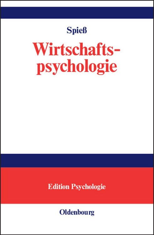 Produktbild: Wirtschaftspsychologie