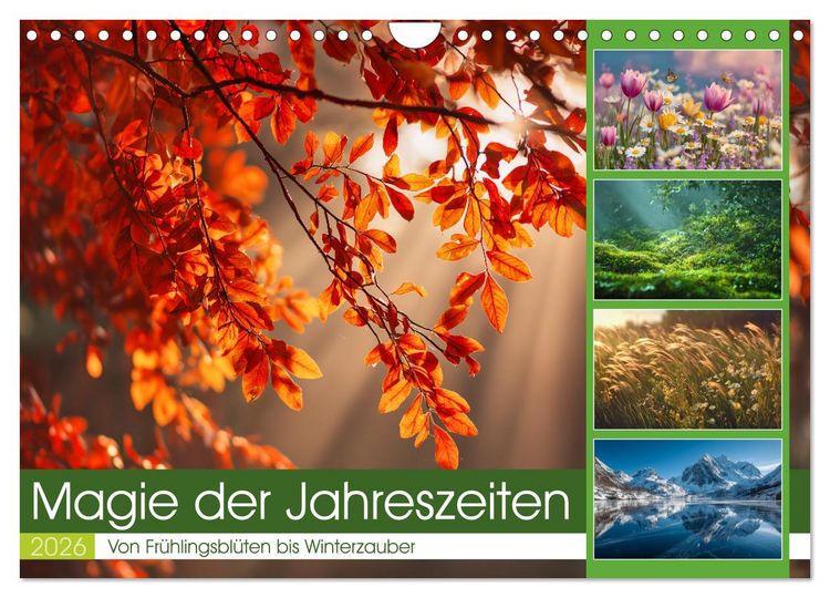 Produktbild: Magie der Jahreszeiten (Wandkalender 2026 DIN A4 quer), CALVENDO Monatskalender