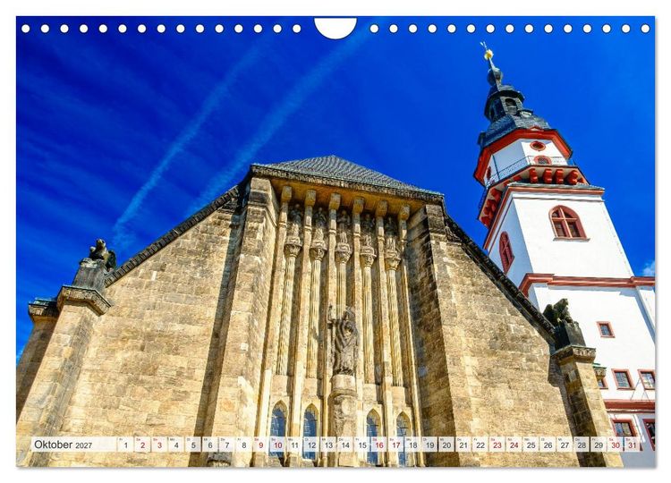 Produktbild: Ein Blick auf Chemnitz in Farbe (Wandkalender 2027 DIN A4 quer), CALVENDO Monatskalender