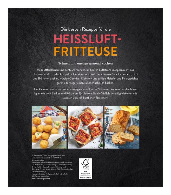 Produktbild: Die besten Rezepte f&uuml;r die Hei&szlig;luftfritteuse