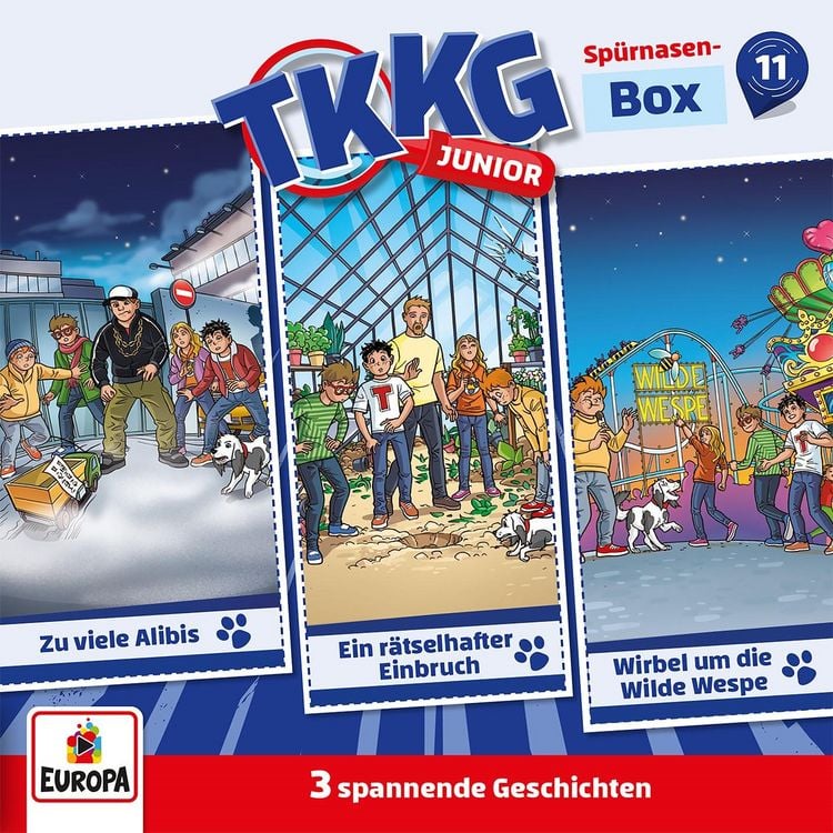 Produktbild: TKKG Junior Sp&uuml;rnasen-Box Folgen 31-33 (3 Audio-CDs)