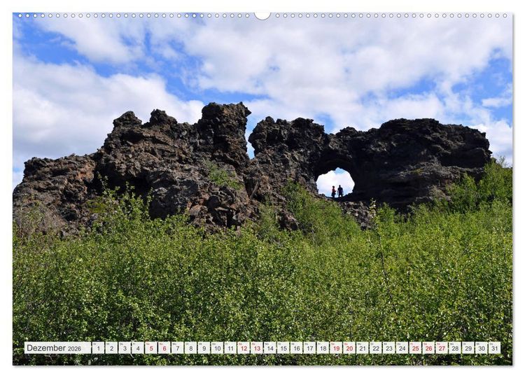 Produktbild: ISLAND, Insel aus Feuer und Eis (Wandkalender 2026 DIN A2 quer), CALVENDO Monatskalender