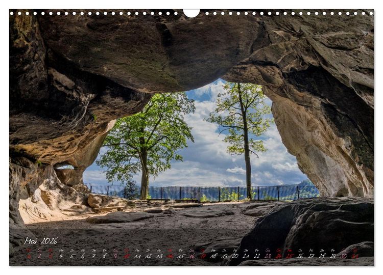 Produktbild: Landschaften der S&auml;chsischen Schweiz (Wandkalender 2026 DIN A3 quer), CALVENDO Monatskalender