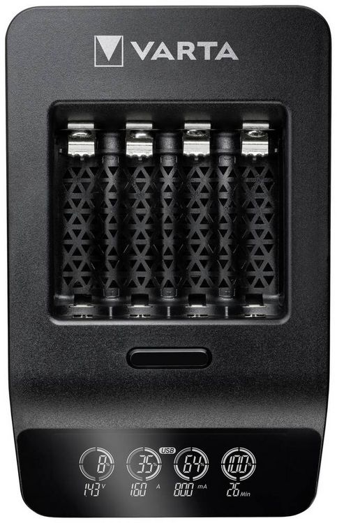 Produktbild: Varta LCD Smart Charger+ 4x 56706 Rundzellen-Ladeger&auml;t NiMH Micro (AAA), Mignon (AA)