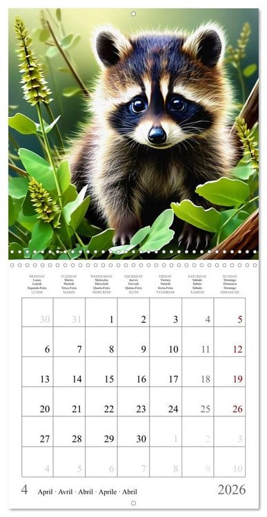 Produktbild: Baby Animals - In Their Natural Habitat (Wall Calendar 2026 12 &times; 12 Inch) CALVENDO 12 Month Wall Calendar