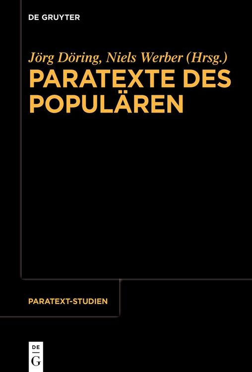 Produktbild: Paratexte des Popul&auml;ren