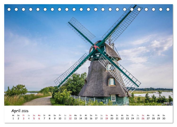 Produktbild: Deutschland- Nordsee und Ostsee (Tischkalender 2026 DIN A5 quer), CALVENDO Monatskalender
